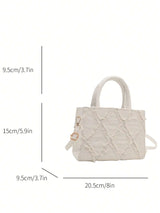 PU Diamant Raster Avondtas | Crossbodytas | Kleine vierkante tas voor dagelijks of feestelijk gebruik
