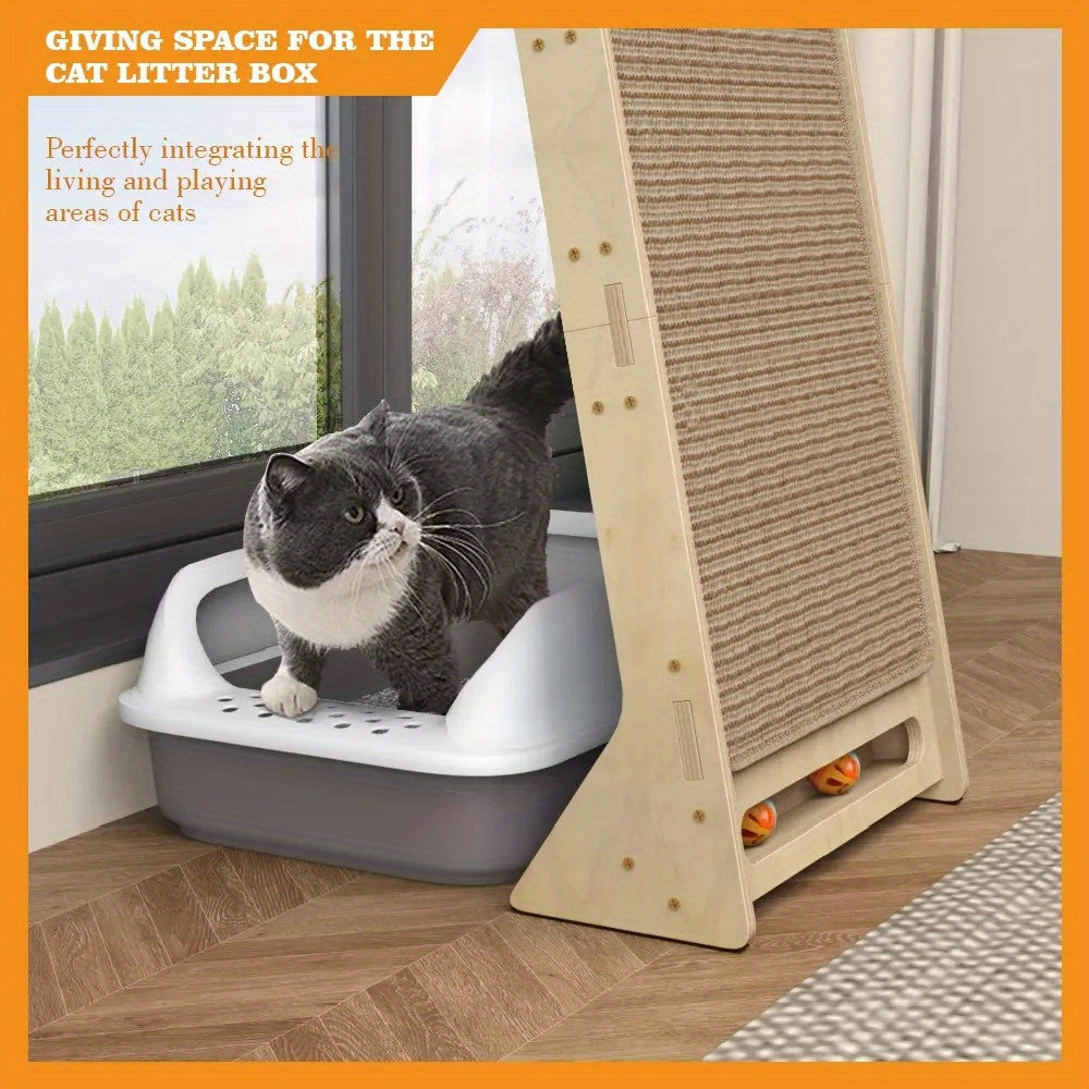 NatureClimb Houten Kattenhuis – Compact en Speels Meubel