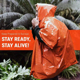 StormGuard Nood Poncho's - Waterdichte en Thermische Bescherming