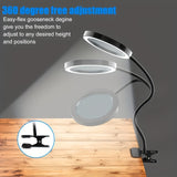 LED Vergrootglas Lamp met Klem – Perfect voor Handen-vrij Werk en Precisie