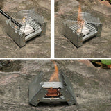 Opvouwbare Kampeerkachel Set - Duurzaam en Lichtgewicht voor Buitenavonturen