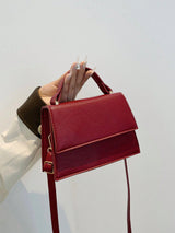Mini Vierkante Flip Handtas | Crossbodytas | Casual tas met effen kleur voor dames