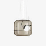 Plot Glazen Hanglamp – Zachte Verspreide Gloed met Modern Geventileerd Ontwerp