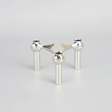 Creatieve driepoot kaarsenhouder, decoratief metalen legering ornament voor hotels, feesten, diners en westerse restaurants