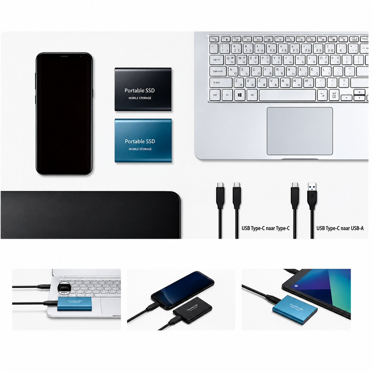 Hogepresterende externe SSD | Snelle, betrouwbare draagbare opslag