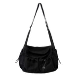 UrbanEase Crossbody Tas – Trekkoord Schoudertas met Grote Capaciteit
