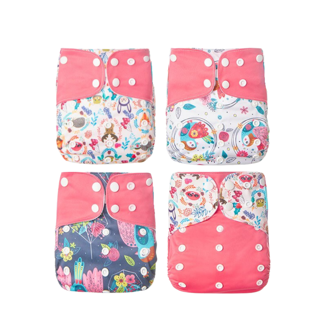 Herbruikbare & lekvrije stoffen luiers voor baby's – Eco-luierset