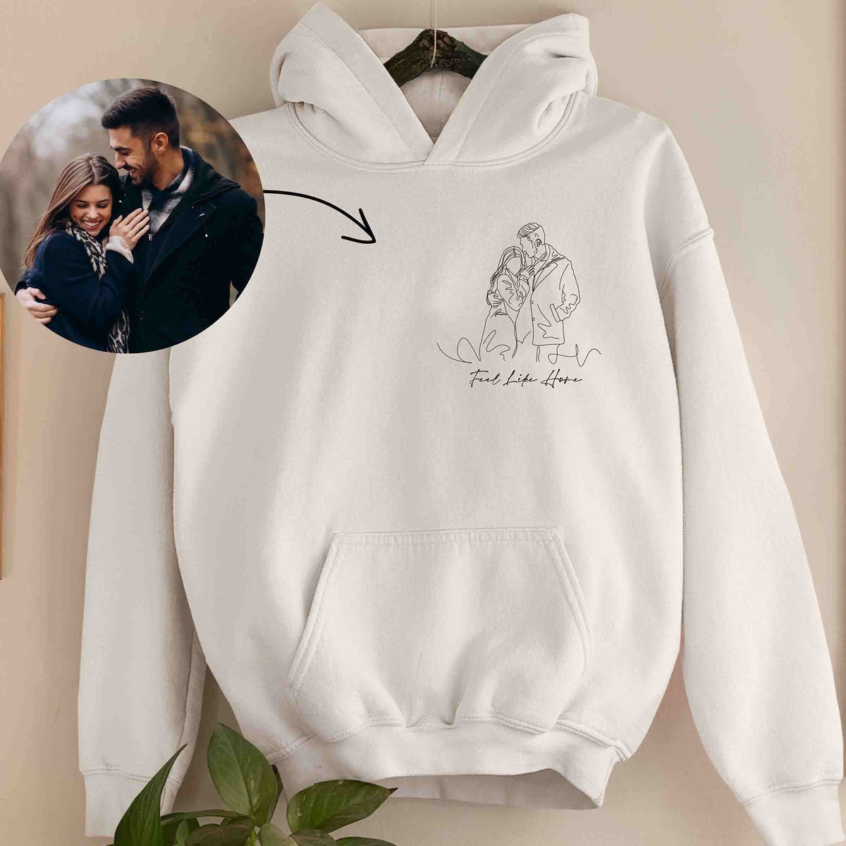 Imagecapture Hoodie | Elegant foto borduurwerk voor modieuze aandenkens