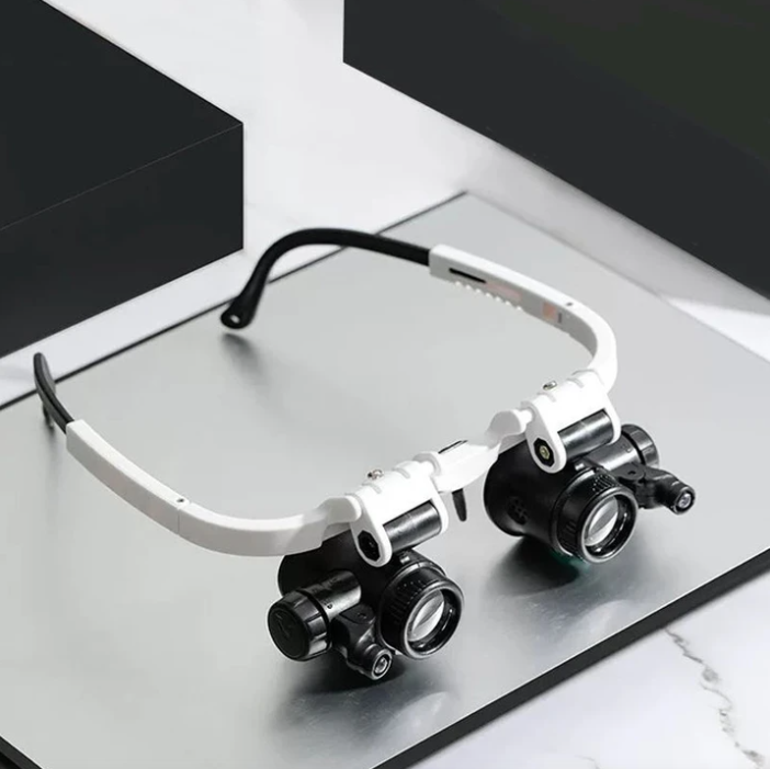 HD Leesbril met LED-verlichting en verwisselbare lenzen - Optiview