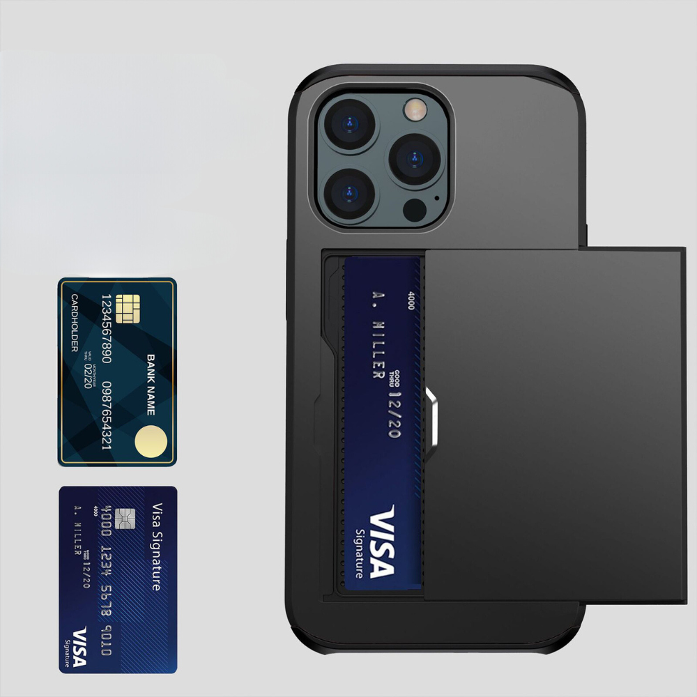 MobuLux | iPhone Portemonnee Hoesje | Luxe Telefoonhoes met Kaartvak en Bescherming