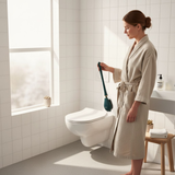 PureBrush | Elegante WC-borstel met antibacterieel siliconen hoofd