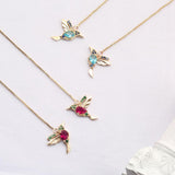 Sandsberg elegante Kolibri Strass Oorringen