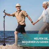 Vouwbare en uitschuifbare wandelstok