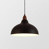 Scandinavische Houten & Metalen Hanglamp – Moderne Nordic Elegantie