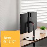 Universele Monitor Bureau Stand - Verstelbare 12–17.3in VESA Bevestiging Vouwbare Schermhouder