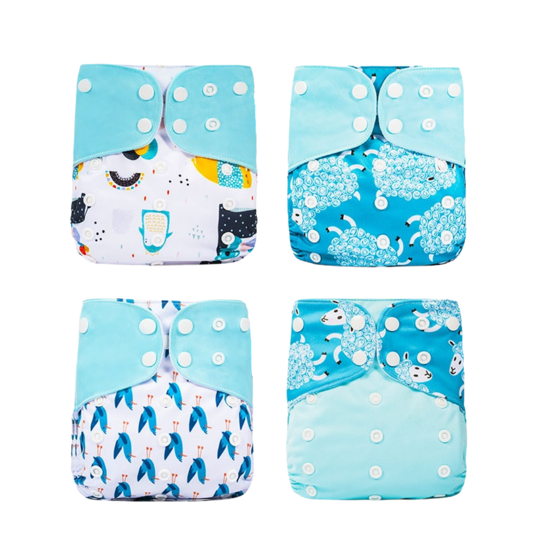 Herbruikbare & lekvrije stoffen luiers voor baby's – Eco-luierset