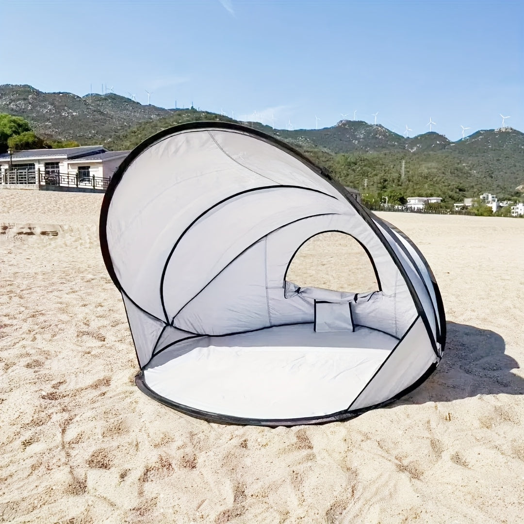 Snel Pop-Up Strandtent – Makkelijk Opzetten en Bescherming Voor Iedereen