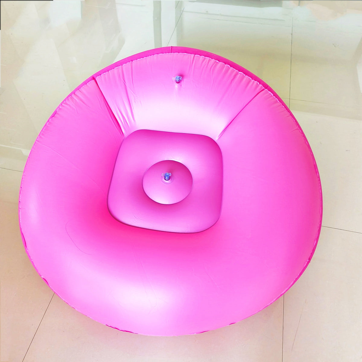 Zachte Opblaasbare Loungestoel – Relaxed en Compact voor Binnen en Buiten