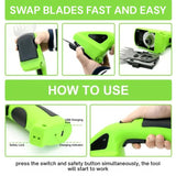 2-in-1 Draadloze Tuinschaar