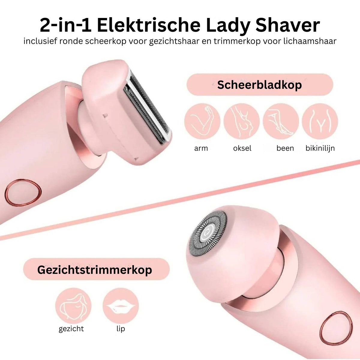 Elektrische Scheerapparaat voor Vrouwen