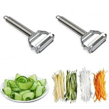 Ultrascherpe RVS Multifunctionele Groenteschiller & Julienne Snijder Aardappel Wortelrasp