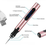 Norvo | Elektrische professionele graveerpunt voor sieraden, glas, hout, steen, metaal - USB oplaadbaar