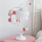 RosaGlo™ Stijlvolle Bedekte Rozenlamp – Tijdloze Elegant met een Romantische Glans