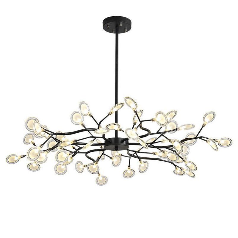 Simplicity Vertakte Vuurvliegkroonluchter | Moderne LED Vuurvlieg Acryl Kroonluchter G9 Fitting 110V/220V Dia 78cm/85cm/115cm Tijdloos Ontwerp Plafondlamp Verlichting