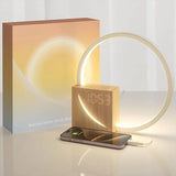 Touch Control Bedside Alarm Clock Light – Elegante & Aanpasbare Wake-Up Lamp
