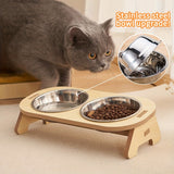 Verhoogde Kattenvoerbak Set – Duurzaam en Comfortabel Eten voor je Kat