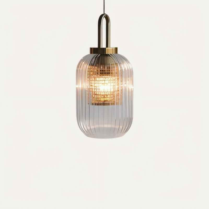 Hanglamp met Glazen Kap - Sfeervolle Verlichting