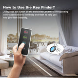 4-in-1 Sleutelhanger Zoeker met LED Flitser - Vind je Sleutels, Portemonnee en Meer