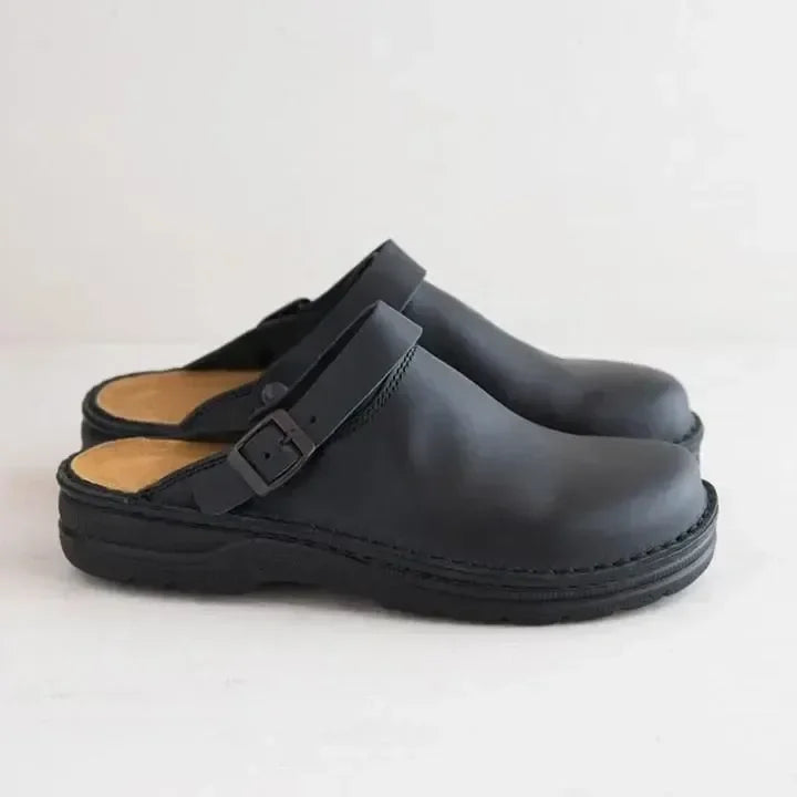 Orthopedische Leren Pantoffels voor Heren | Comfort & Ondersteuning voor Elke Dag
