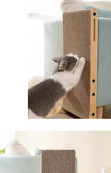 L-Vormige Interactieve Krabplank voor Katten – Slijtvast Houten Post voor het Slijpen van Klauwen en Training van Katten met Duurzame Materialen