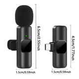 Professionele Draadloze Lavalier Microfoon - Perfect voor Video-opnames en Live Streaming
