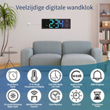 LumiWall Digitale Wandklok – Groot, Kleurijk en Makkelijk Afleesbaar