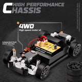 Norvo | Ultimate 1:24 RC Driftauto met LED-wielen – Oplaadbaar 4WD racing speelgoed
