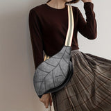 Vintage Kunstleren Crossbody Tas – Verstelbare Riem met Gespsluiting