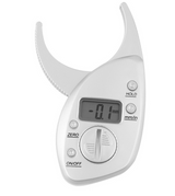 Digitale lichaamsvetmeter, huidplooimeter, LCD-display, analyser, meetlint, slankheidsweegschaal, gewichtsverlies, antislip handvat