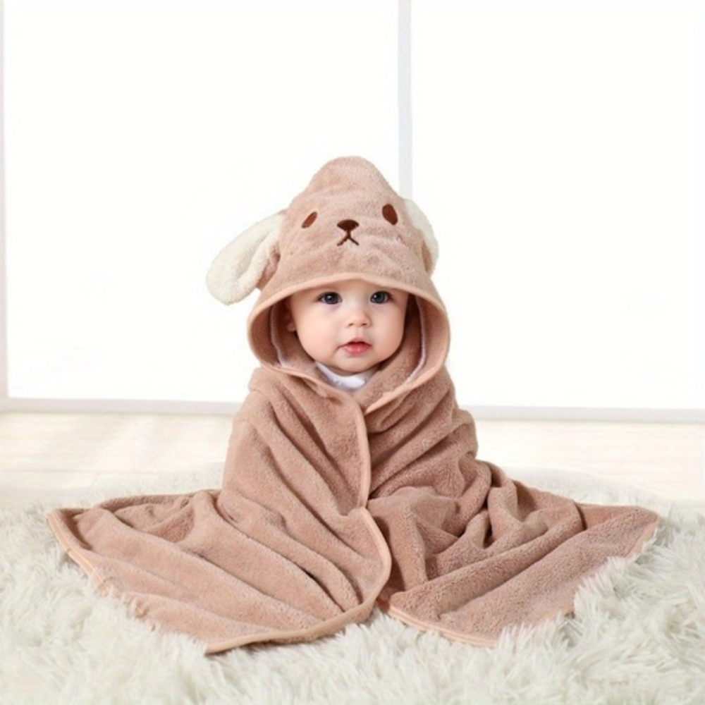 Zacht en knuffelig badhanddoek met capuchon – Droogt snel & houdt warm