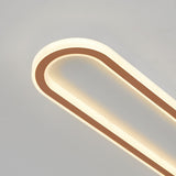 Minimalistisch Elliptische LED Plafondlamp Metaal/Acryl Zwart/Goud/Roségoud