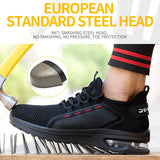 Ultraleichte, ademende, antislip werkschoenen met stalen neus