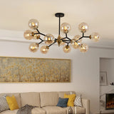 Nordic Glass Ball LED Kroonluchter – Moderne Plafondlamp
