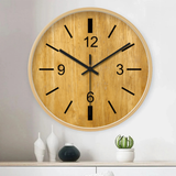 Houten Klok – Natuurlijke Charme voor uw Huis – 30 cm, stil en stijlvol