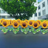 SunnyRide - Schattig zonnebloem auto-ornament