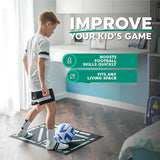 Norvo | Voetbal Pro Trainingsmat | Antislip, 2x2m Ruimte & Videoprogramma voor Vaardigheidsverbetering en Thuistraining