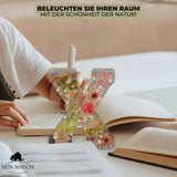 FloraLetter - Bloemenlampenletters van hars
