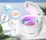Mini UV Ultrasone Cleaner – Draagbare Reinigingsmachine voor Sprankelende Retainers, Kunstgebitten en Sieraden