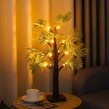LED Kerst Palmboom Licht – Warm Witte Batterij-Aangedreven Feestdecoratie