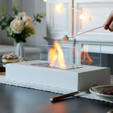 FlameGlow Bio-ethanol Tafelhaard – Draagbaar & Stijlvol voor binnen & buiten